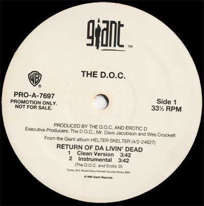 The DOC* : Return Of Da Livin' Dead (12", Promo)