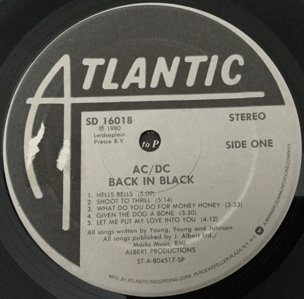 AC/DC : Back In Black (LP, Album, Gra)