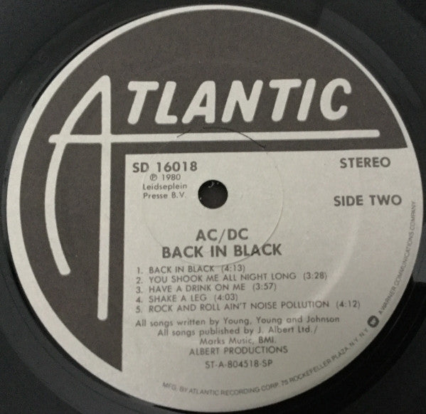 AC/DC : Back In Black (LP, Album, Gra)