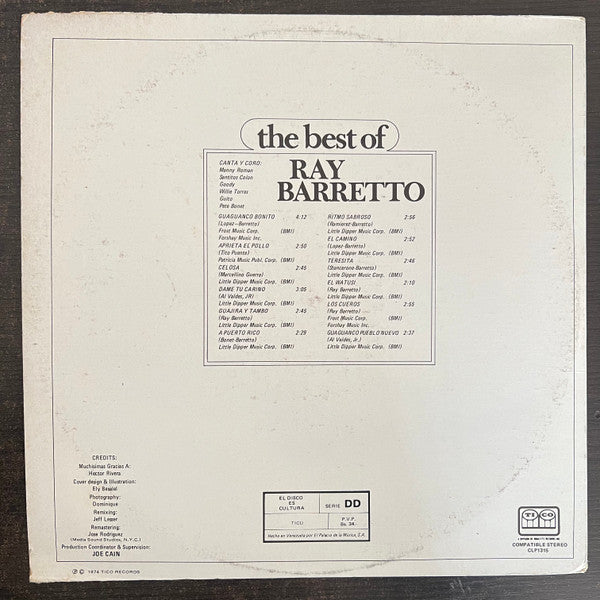 Ray Barretto : The Best Of Ray Barretto (LP, Comp)