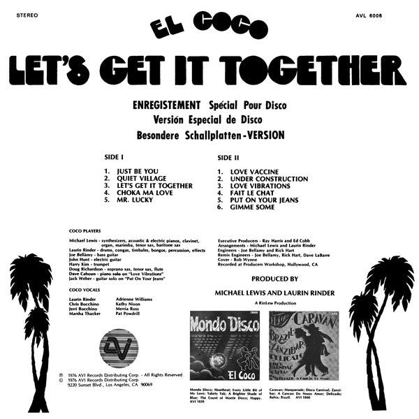 El Coco : Let's Get It Together (LP, Album)