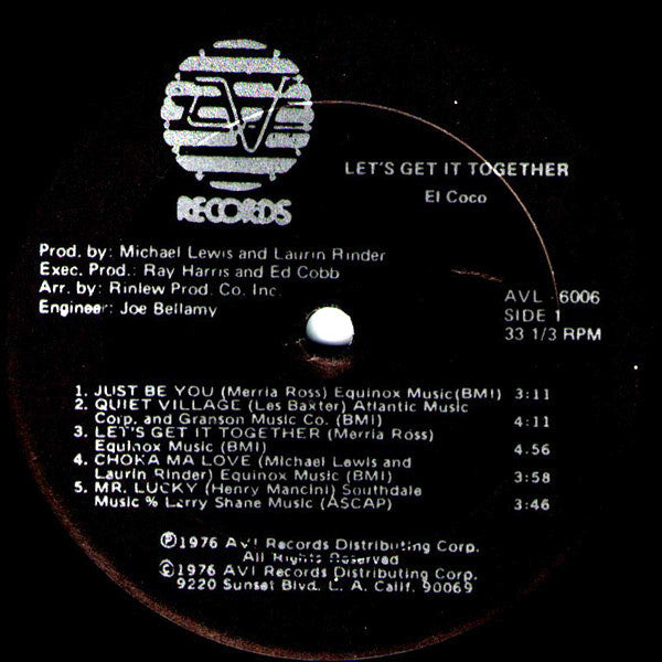 El Coco : Let's Get It Together (LP, Album)