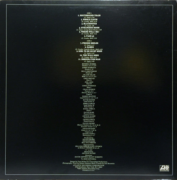 Graham Nash David Crosby* : Graham Nash David Crosby (LP, Album, RI )