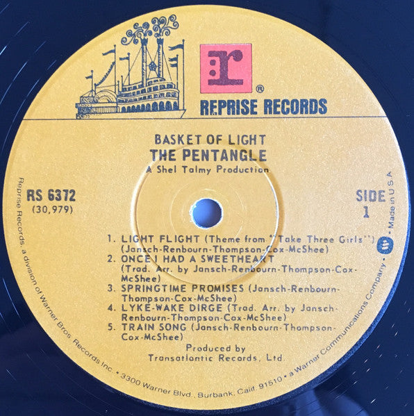 Pentangle : Basket Of Light (LP, Album, Gat)