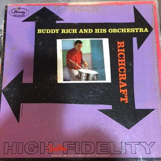 Buddy Rich And His Orchestra : Richcraft (LP, Album, Mono)