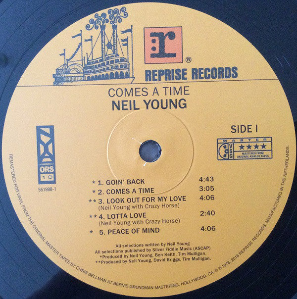 Neil Young : Comes A Time (LP, Album, RE, RM)