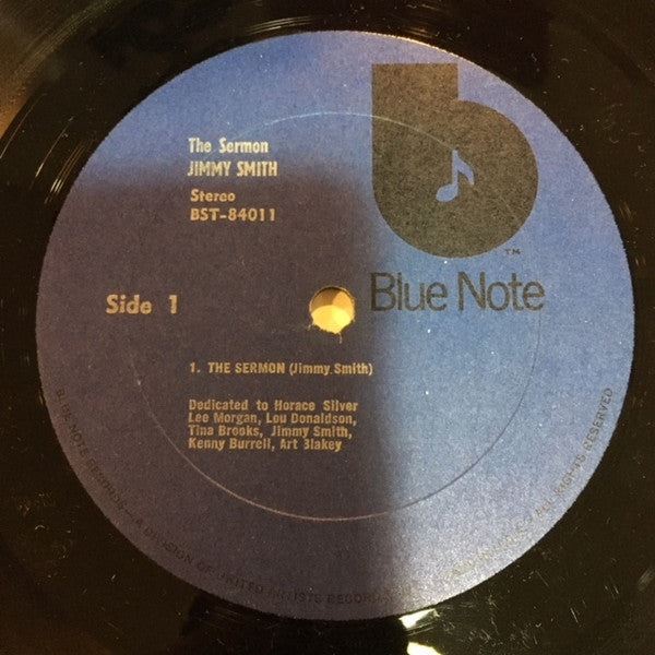 Jimmy Smith : The Sermon! (LP, Album, RE, Bla)