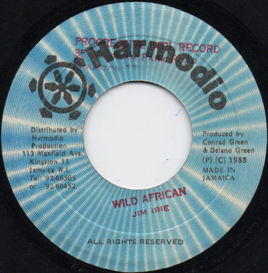 Jim Irie : Wild African (7")