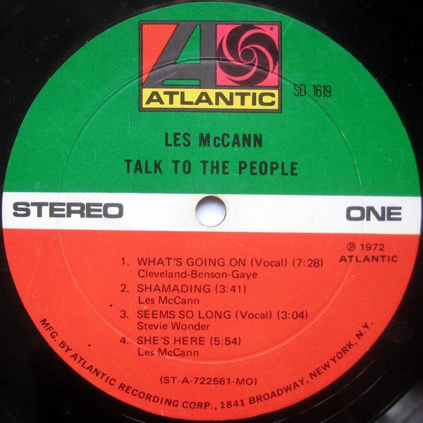 Les McCann : Talk To The People (LP, Album, MO )