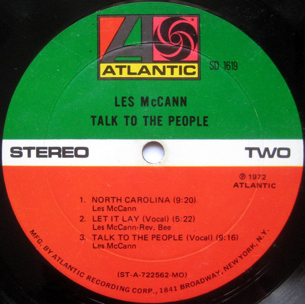 Les McCann : Talk To The People (LP, Album, MO )