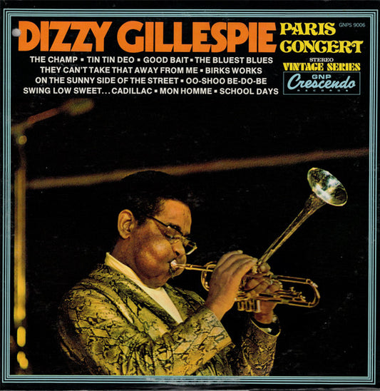 Dizzy Gillespie : Paris Concert (LP, Album, RE)