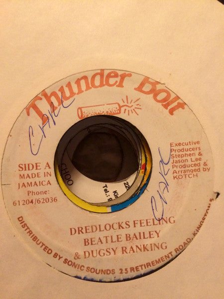 Beetle Bailey & Dugsy Ranks : Dredlocks Feeling (7")