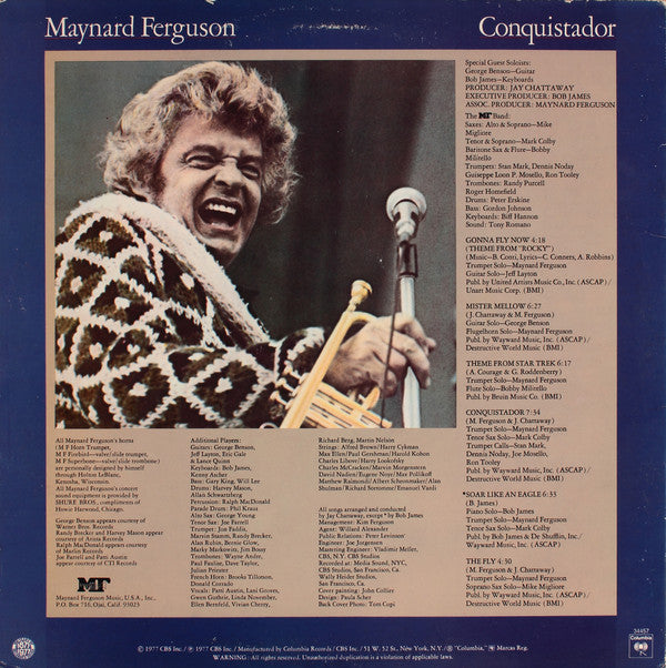 Maynard Ferguson : Conquistador (LP, Album, M/Print, Pit)