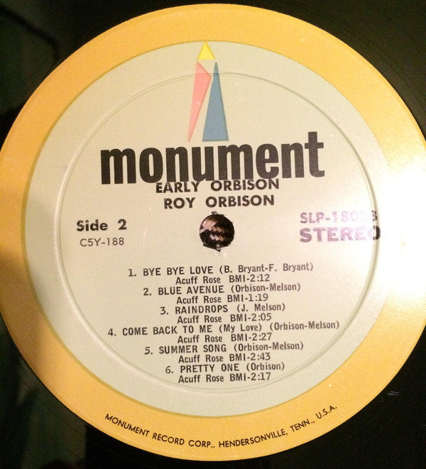 Roy Orbison : Early Orbison (LP, Album, Comp)
