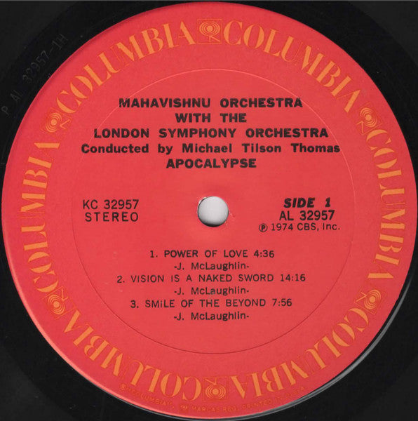 Mahavishnu Orchestra With London Symphony Orchestra, Michael Tilson Thomas : Apocalypse (LP, Album)