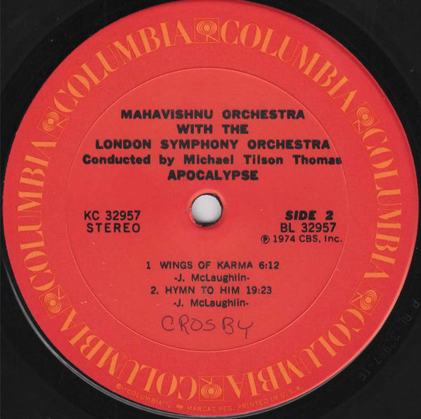 Mahavishnu Orchestra With London Symphony Orchestra, Michael Tilson Thomas : Apocalypse (LP, Album)