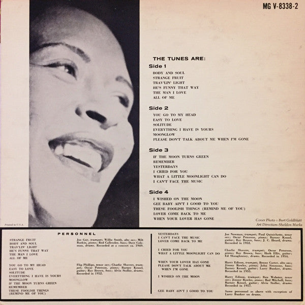 Billie Holiday : The Unforgettable Lady Day (2xLP, Comp, Mono)