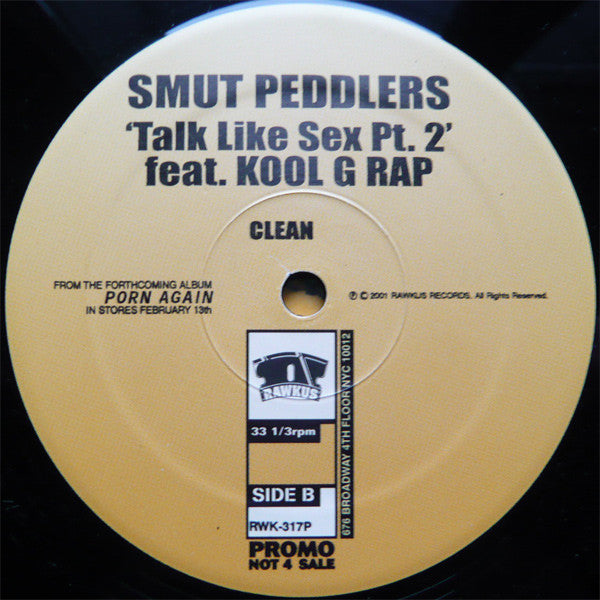 Smut Peddlers : Talk Like Sex Pt. 2 (12", Promo)