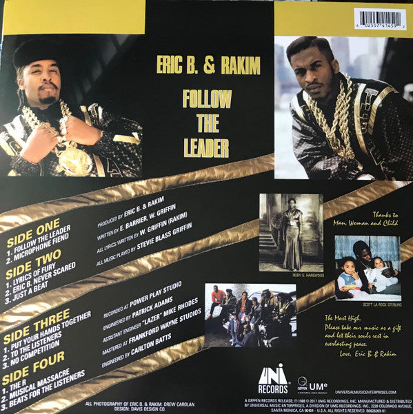 Eric B. & Rakim : Follow The Leader (2xLP, Album, RE)