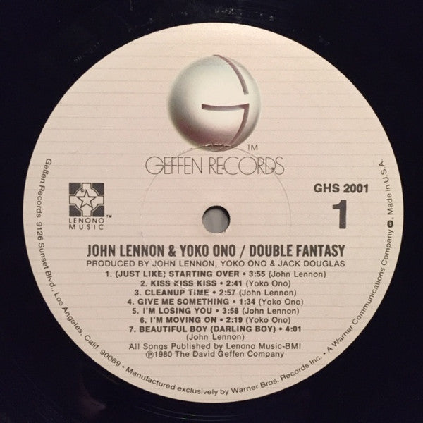 John Lennon & Yoko Ono : Double Fantasy (LP, Album, Los)
