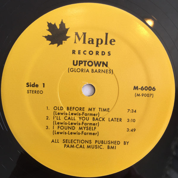 Gloria Barnes : Uptown (LP, Album, RE, RM, Gat)