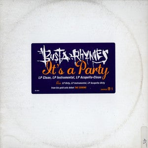 Busta Rhymes : It's A Party (12", Promo)