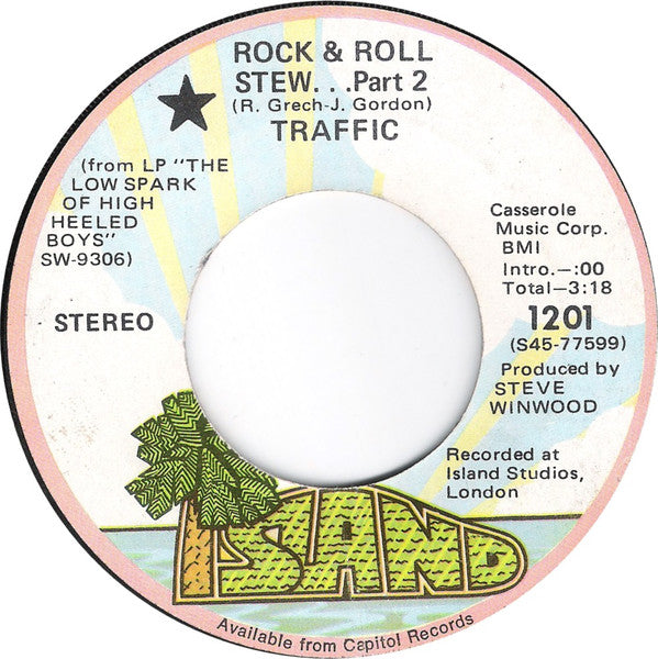 Traffic : Rock & Roll Stew (7", Single)