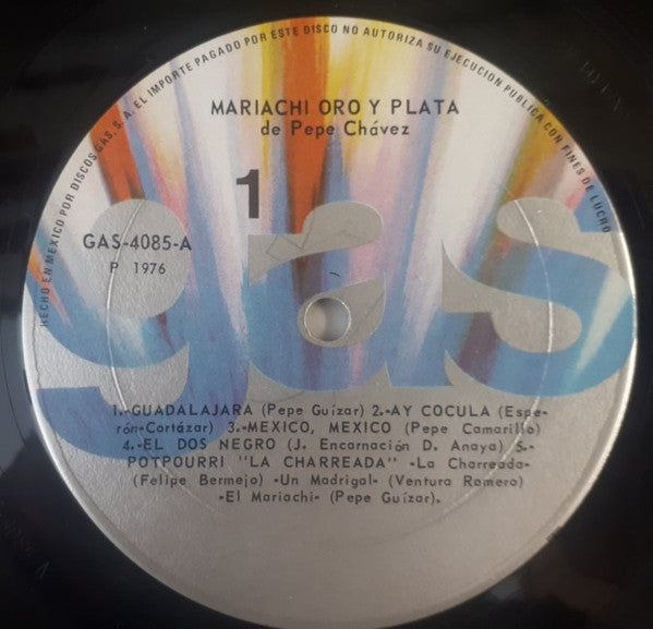 Mariachi Oro Y Plata : Mariachi Oro Y Plata De Pepe Chávez Vol. 2 (LP)