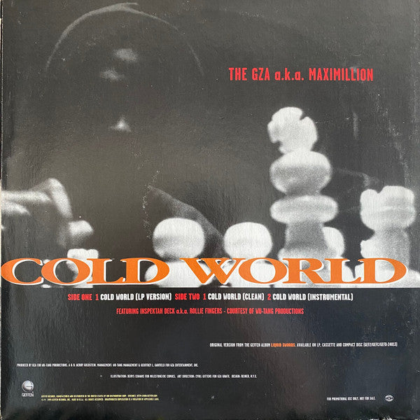 The Genius / GZA : Cold World (12", Single, Promo)