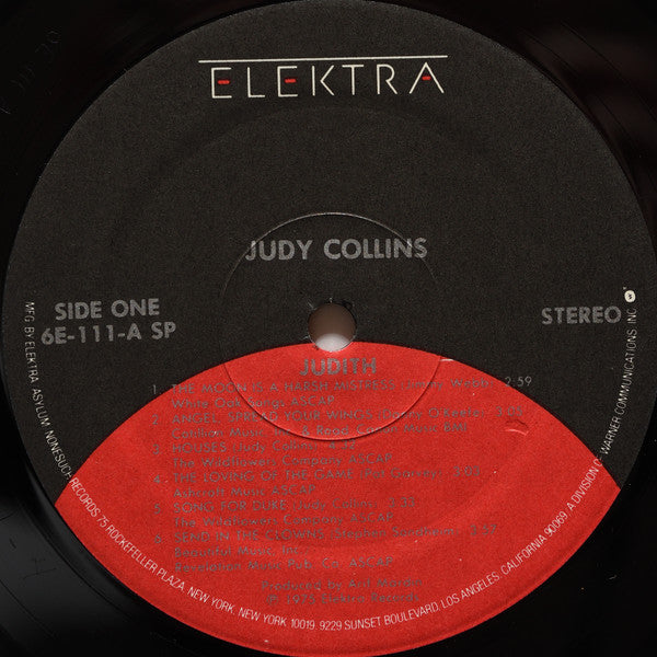 Judy Collins : Judith (LP, Album, RE, Spe)