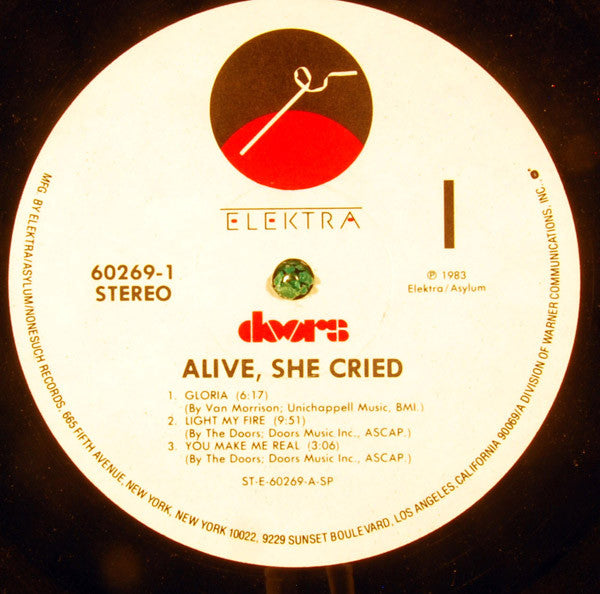 The Doors : Alive, She Cried (LP, Album, Spe)