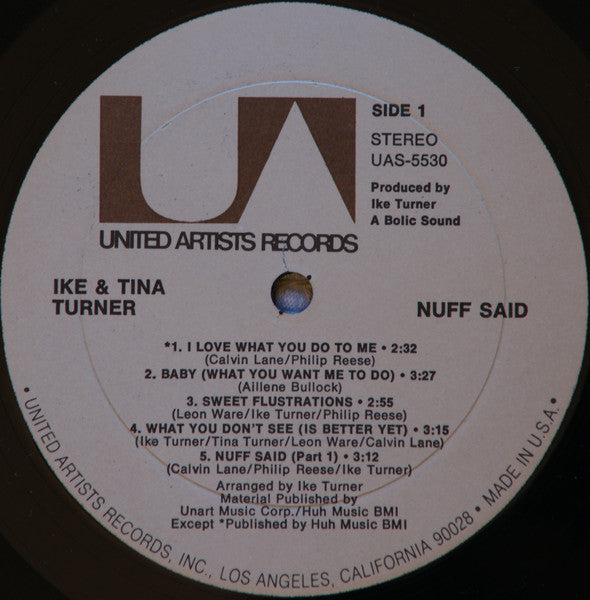 Ike & Tina Turner : 'Nuff Said (LP, Album)
