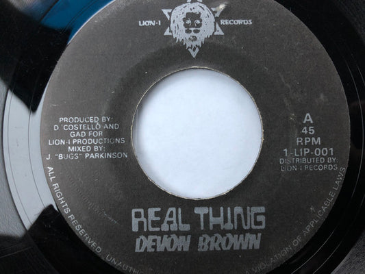 Devon Brown / Scotty Ranking : Real Thing / Whoppa (7")