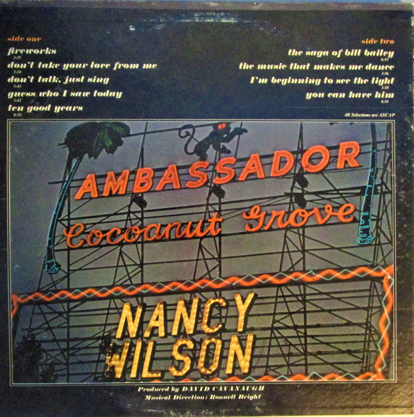 Nancy Wilson : The Nancy Wilson Show! (LP, Album, Gat)