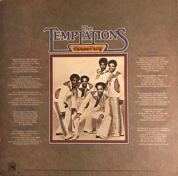 The Temptations : House Party (LP, Album)