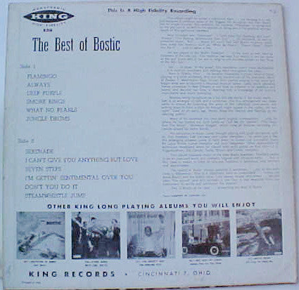 Earl Bostic : Dance To The Best Of Bostic (LP, Comp, Mono)