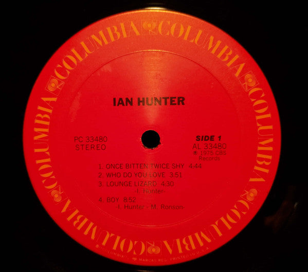 Ian Hunter : Ian Hunter (LP, Album, Pit)