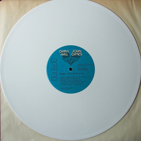 Daryl Hall & John Oates : Bigger Than Both Of Us (LP, Album, Whi)