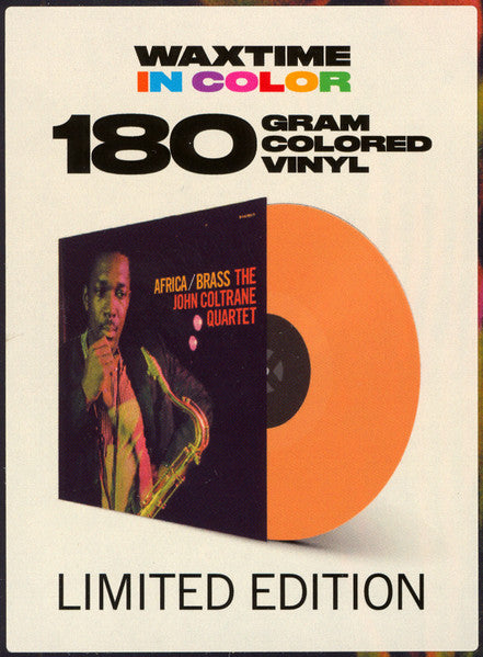 The John Coltrane Quartet : Africa / Brass (LP, Album, Ltd, RE, Ora)