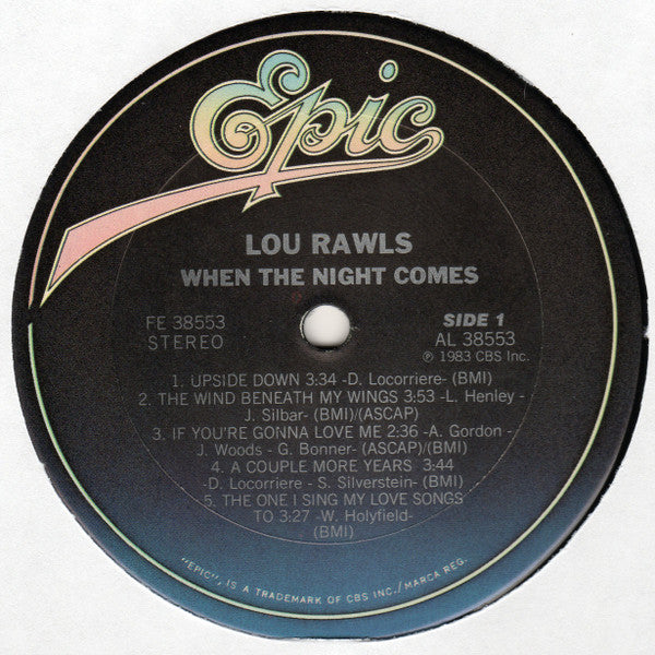 Lou Rawls : When The Night Comes (LP, Album)