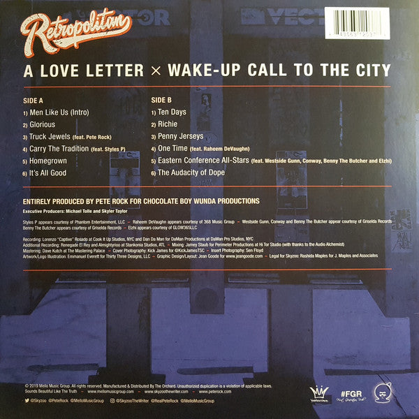 Skyzoo + Pete Rock : Retropolitan (LP, Album, Ltd, Blu)