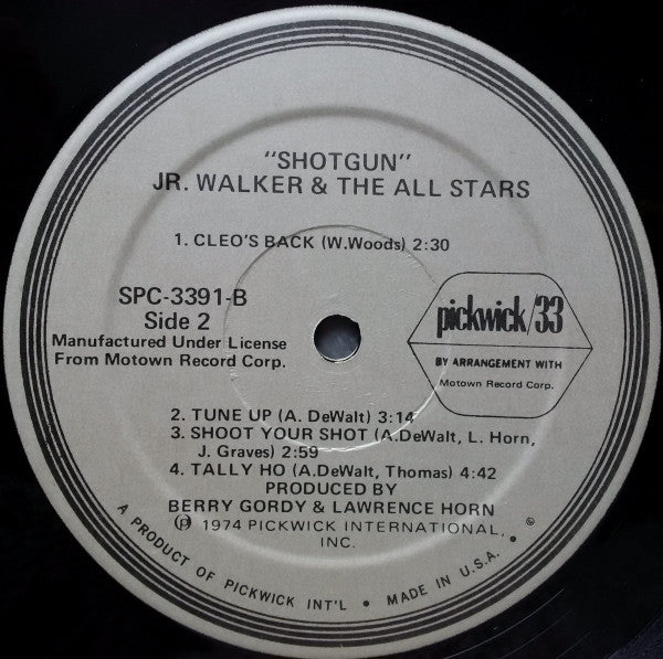 Junior Walker & The All Stars : Shotgun (LP, Album, RE, Abr)