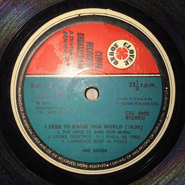 The Doves (2) : I Seek To Know This World (LP, Album)