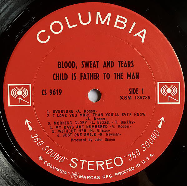 Blood, Sweat And Tears : Child Is Father To The Man (LP, Album, Ter)
