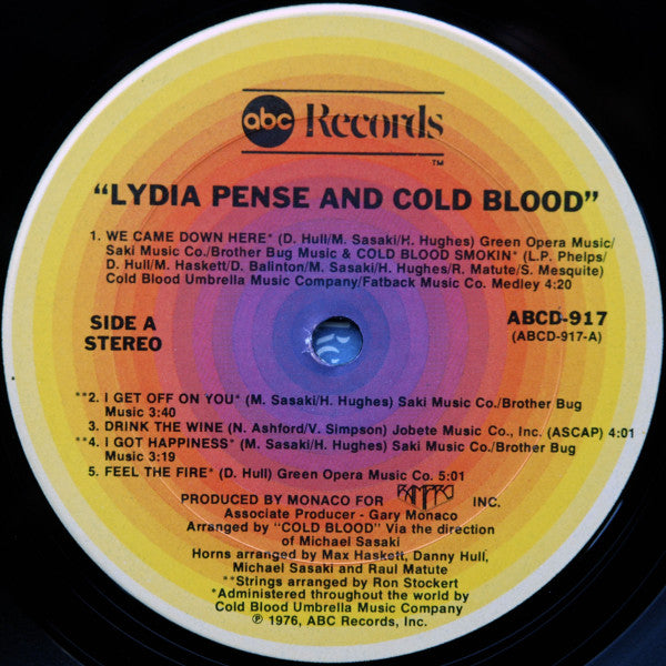 Lydia Pense & Cold Blood : Lydia Pense & Cold Blood (LP, Album, Pit)