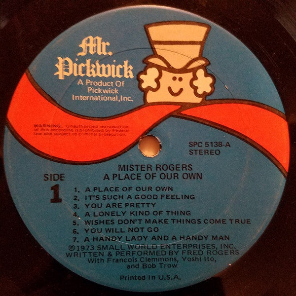 Mister Rogers : A Place Of Our Own (LP, RE)
