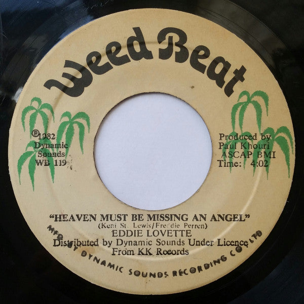 Eddie Lovette : Gypsy Girl / Heaven Must Be Missing An Angel (7")