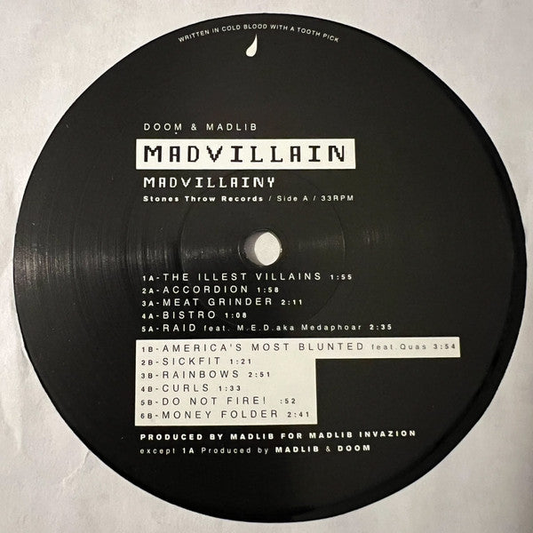 MF Doom And Madlib - Madvillain : Madvillainy (2xLP, Album, RE)