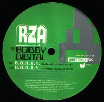 RZA as Bobby Digital : B.O.B.B.Y. / Holocaust (Silk Worm) (12")