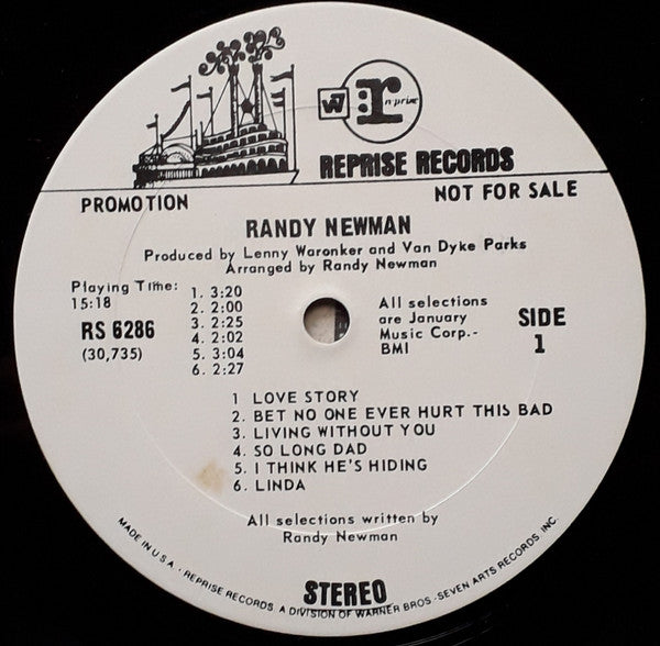 Randy Newman : Randy Newman (LP, Album, Promo, RP, San)